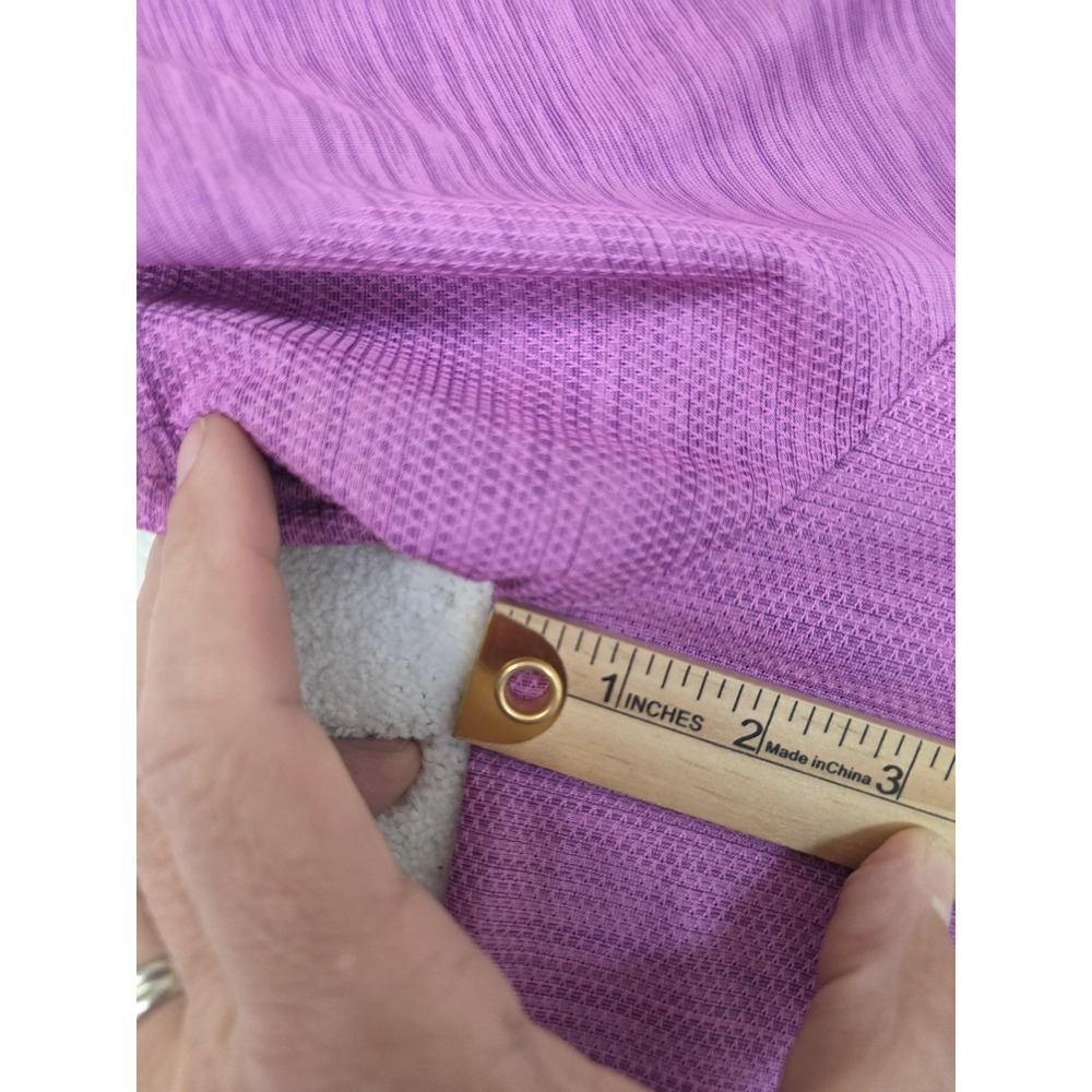 Tommy Bahama Polo Shirt Mens Medium Purple IslandZone Golf Performance Stretch - Picture 10 of 12